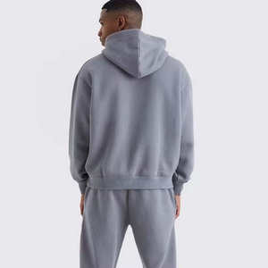 Ensemble décontracté surdimensionné de haute qualité en gros, jogging personnalisé, survêtement d'entraînement unisexe, sweat-shirt - Product Image 4