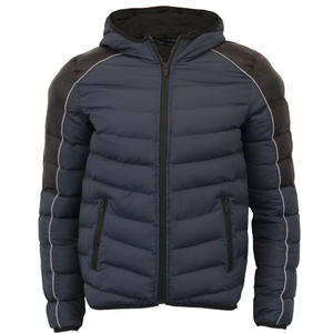 Estilo personalizado hombres niños pequeños reversible resistente al agua empacable brillante con capucha Puffer Coat hombre burbuja chaqueta aislada Club Coat - Product Image 1