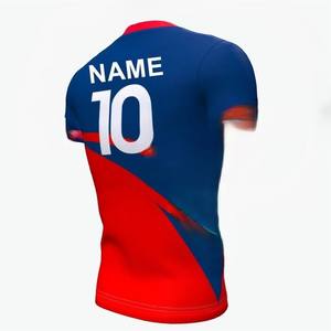 Camiseta de fútbol de calidad superior para hombre, ligera, transpirable, de secado rápido, totalmente personalizada, antiarrugas, último diseño, colores personalizados - Product Image 5