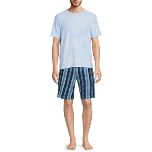 OEM logo personnalisé broderie design imprimé hommes été mode ensemble de shorts décontractés hommes sport à manches courtes hommes ensemble de shorts - Product Image 5