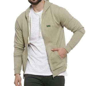 Sweats à capuche pour hommes fermeture éclair complète avec poche respirant coupe ajustée basiques coton mélangé à manches longues tenue décontracté - Product Image 6