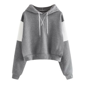 Sudadera con capucha para mujer Jersey de retales de manga larga para clima frío Venta al por mayor Otoño Tops Proveedor Sudaderas con capucha de moda de invierno - Product Image 1