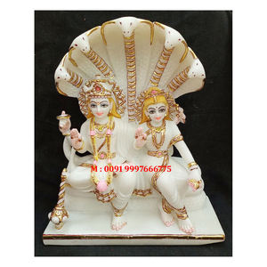 Estatua de Laxmi Vishnu hecha a mano en mármol, hermosa, para decoración del hogar, oficina y templo, y para fines de culto, escultura al mejor precio. - Product Image 1