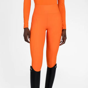 Collants d'équitation personnalisés pour femmes, avec panneau en maille et assise en silicone, leggings de performance en spandex, design sur mesure - Product Image 1