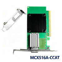 Adaptateur réseau Ethernet Mellanox Connect X-5 EN MCX516A-CCAT double port 100GbE QSFP28 PCIe 3.0 x16 RDMA RoCE NVMe-oF Smart NIC