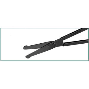 Tijeras para Vello Nasal de 4 Pulgadas con Borde Roma, Cuchilla Afilada de Acero Inoxidable, Recortador de Vello Nasal con Recubrimiento de Color Negro, Tijeras de Seguridad para la Nariz - Product Image 5