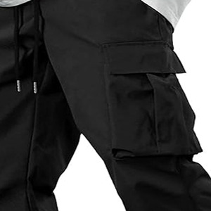 Pantalones de chándal para hombre, pantalones Cargo informales a la moda para hombre, pantalones rojos, pantalones de cintura elástica de calle alta para hombre subidos por Dress Sports - Product Image 2