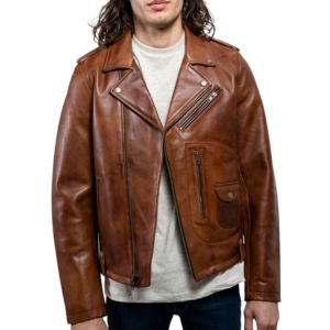 2023 Autumn/Winter New Brown Bomber Wool and Fabric Motorcycle <b>Faux</b> <b>Leather</b> <b>Jacket</b> for Men Fashionable New <b>Leather</b> Clothes - Product Image 5