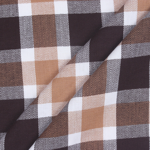 Hot Sales in India Customized Sizes Brown Colors <b>Checked</b> Pattern <b>Table</b> Cloth Woven Home Textile Products - Product Image 2