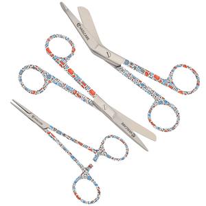 Ensemble de 3 ciseaux Vaslcare Premium Design élégant Source d'alimentation manuelle Pince hémostatique d'allaitement avec poignée imprimée - Product Image 1