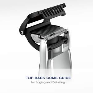 Tondeuse à barbe sans fil/avec fil pour homme, 15 réglages, utilisation humide/sèche, tête de contour flexible pour moustache, étanche IPX7, lames gravées - Product Image 3