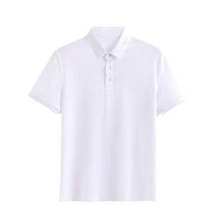 2025 Polo en tricot de luxe pour hommes personnalisé OEM soie coton mélangé à manches courtes pull texturé Polo pour les affaires décontracté - Product Image 6