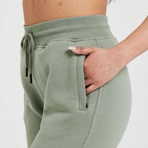 Pantalon de jogging en polaire pour femme, intérieur brossé doux, taille élastique, coupe décontractée et confortable, bas fuselé pour le loungewear - Product Image 5