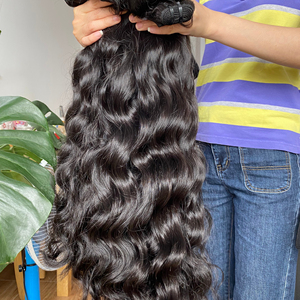 Extensions de cheveux 100% humains Remy Virgin, qualité luxe, sans nœuds, ondulation naturelle lâche, ondulation profonde, boucles italiennes, cheveux cambodgiens, double trame machine - Product Image 1