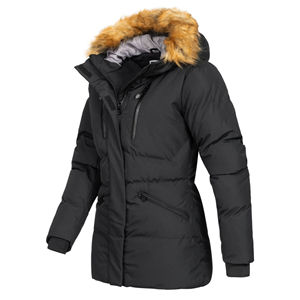 Parka pour femme sur mesure, 100% nylon, fermeture éclair de luxe, automne, imperméable, coupe-vent, respirant, séchage rapide, écologique, capuche - Product Image 3