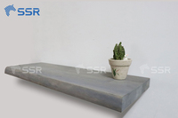 SSR VINA - Estantes Flotantes de Madera - Estante de Pared con Soporte Metálico y Colores Personalizados Hecho en Vietnam