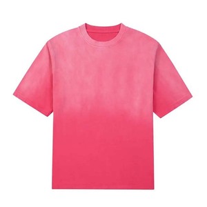 2025 Streetwear OEM personalizado Vintage gráfico en blanco sol desvanecido Hip Hop camiseta para hombres peso pesado 200GSM algodón lavado ácido camisetas - Product Image 5