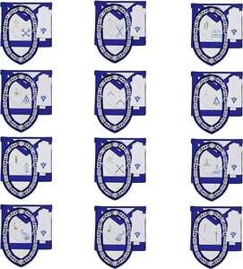 12 Pcs Blue Lodge Masonic Regalia Master Mason Apron with 12 chain <b>Collar</b> & 12 Gloves - Product Image 5