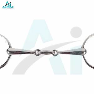 บิตสำหรับวัวคุณภาพพรีเมียม ALMAC ทำจากสแตนเลสสตีล แบบสองข้อต่อ ใช้ซ้ำได้ เพื่อการควบคุมที่อ่อนโยนและมีประสิทธิภาพ สำหรับการฝึกขี่ - Product Image 4