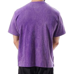 Camisetas Unisex de Algodón 100%, Corte Holgado Informal, Secado Rápido, Manga Corta, Estilo Deportivo, Lavado Ácido, Cuello Redondo, Diseño Personalizado, Estilo Desgastado - Product Image 3