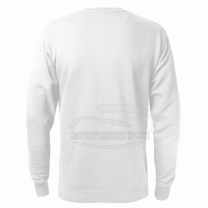2024 hommes décontracté pull sweats personnalisé grande taille ample Street Wear motif solide 100% coton uni teint polaire sweats à capuche - Product Image 3