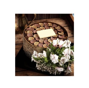 Mesa de casa hecha a mano, soporte decorativo para postres, vajilla, cuenco dulce, elegante, cuenco de servicio de Chocolate de Metal dorado para bodas - Product Image 1