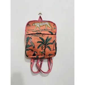 Mochila Oxford con Patrón de Lazo Bohemio, Cierre de Cremallera, Capacidad de 20-36L, Correas de Hombro Curvas, Múltiples Bolsillos para Todas las Estaciones - Product Image 4