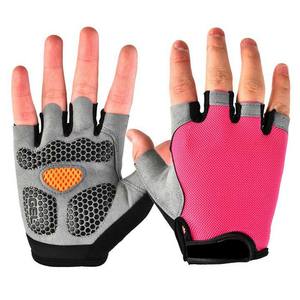 Guantes de Ciclismo de verano Medio dedo Malla transpirable Guantes acolchados absorbentes de golpes para carretera Montaña Ciclismo al aire libre - Product Image 6