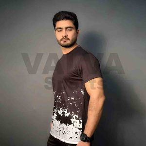 เสื้อยืดผู้ชายเสื้อยืดพิมพ์ลายระเหิดแบบกำหนดเอง100% เสื้อพิมพ์โพลีเอสเตอร์สำหรับผู้ชายพิมพ์ซับลิเมชันสำหรับกีฬาผลิตโดยวาลวา - Product Image 5