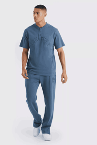 2024 fabricant de haute qualité broderie en relief bouffée imprimé thermique coton polaire Logo personnalisé 3D en relief t-shirt pour hommes - Product Image 2