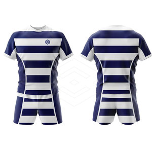 Conjuntos de Uniformes de Rugby de Alta Calidad, Transpirables, de Secado Rápido, Cintura Elástica Cómoda, Personalizables para Equipos, 100% Poliéster - Product Image 1