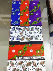 Tela tradicional con estampado de cera Khanga 45 Textiles de estilo africano para vestidos y camisas - Product Image 4