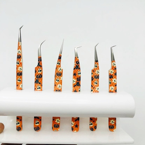 ชุดแหนบต่อขนตาสแตนเลสแบบมืออาชีพเคลือบด้วยกระดาษปลายเรียบ - Product Image 4