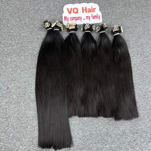 Vente en gros 100% vrais cheveux humains raides naturels non transformés un donneur Top vente bande de cheveux vierges courts dentelle suisse 30 pouces - Product Image 1