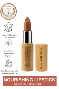 KUATRA Mentha Nude No.20 <b>Metallic</b> Vegan Natural Mineral <b>Lipstick</b> Vitamin C Sample Size 3 ML Moisturizing Botanical Lip Color - Product Image 2