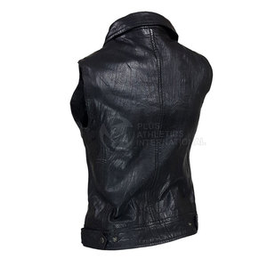 Top Quality Whole Sale Rate 2026 Leather Custom Waistcoat Whole Sale Rate <b>Women</b> Leather <b>Vest</b> Made In Pakistan - Product Image 5