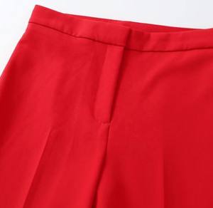 Design <b>Women</b> Summer Pant Leg Slit Straight Tube Pants Vintage High Waist Female <b>Trousers</b> - Product Image 5