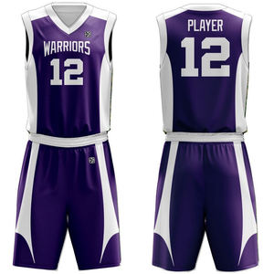 Conception respirante uniforme de basket-ball de polyester de couleur unie légère de vente chaude pour la quantité en vrac de sports d'été imprimée - Product Image 1