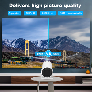 Mini <span class=keywords><strong>Proyector</strong></span> HY300 Ligero, <span class=keywords><strong>Vertical</strong></span>, con Keystone Automático, 160 Ansi, 720P - Product Image 3