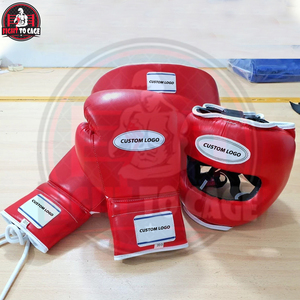Ensemble d'entraînement de boxe de qualité supérieure, personnalisable et durable, comprenant des gants, des pads de frappe, un casque de protection, équipement de protection complet, boxe authentique - Product Image 3