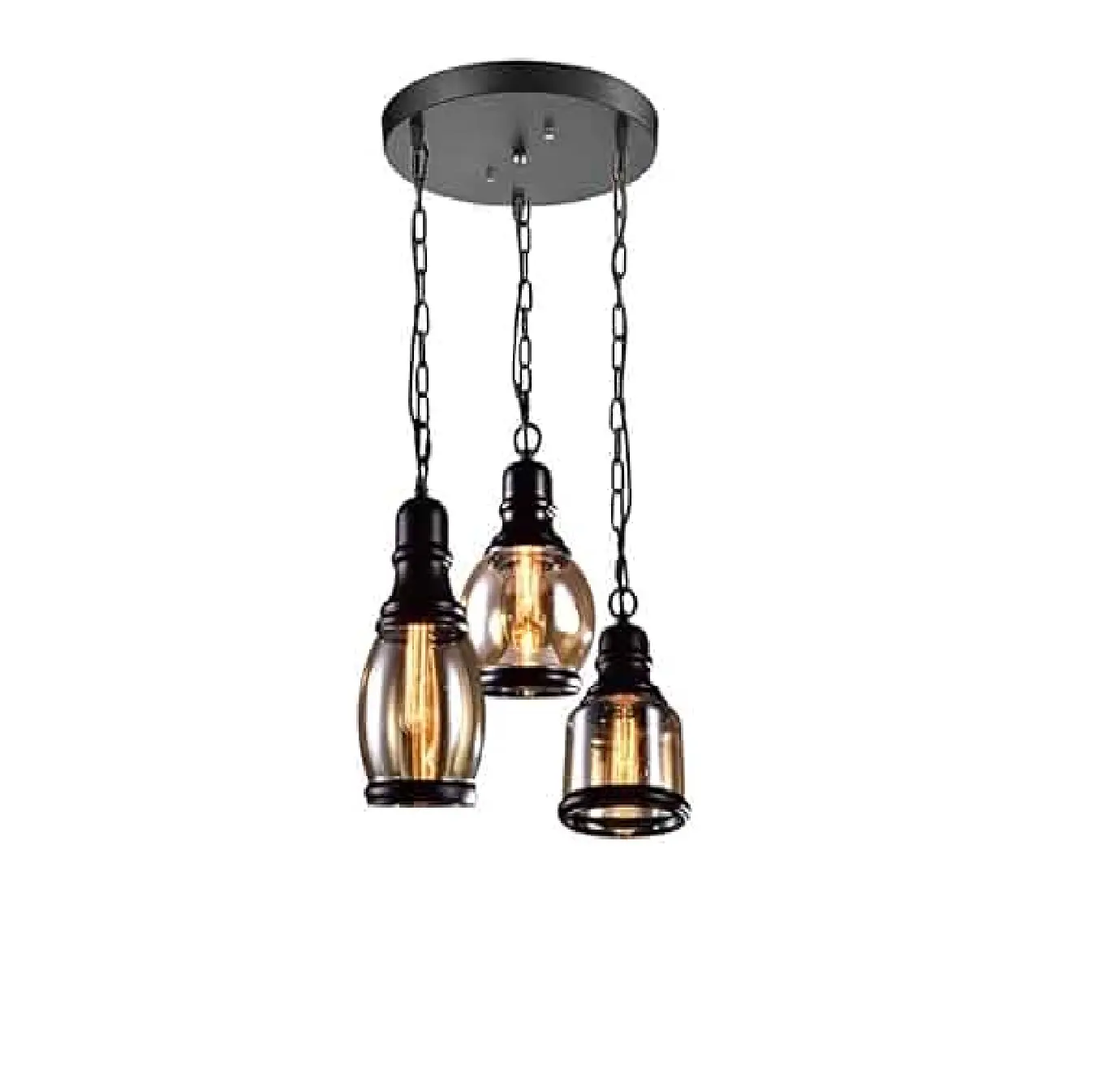 2023 Nieuwe Releases Industriële Stijl Metalen Hanglamp Binnen En Buiten Zwart Gecoat Eenvoudige En Stijlvolle Hangende Hanglamp