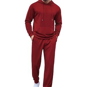 Conjunto Deportivo Unisex, Sudadera con Capucha Extra Grande, Traje Deportivo Liso para Hombre, 100% Algodón 2026 - Product Image 1