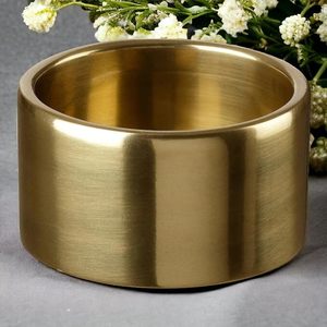 Lujoso elegante barato Metal decorativo vela tarro redondo latón diamante diseño cuenco pulido para decoración de mesa de comedor - Product Image 5