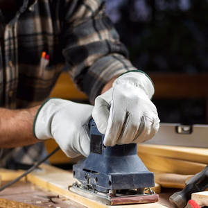 Nueva llegada Guantes de trabajo de cuero de seguridad en el precio bajo Hombres Guantes de trabajo de cuero para la venta en línea - Product Image 5