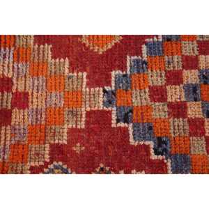 Alfombra Vintage, Alfombra Turca de 2.8x13.7 pies, Alfombra de Lana con Diseño Ombré Naranja - Product Image 5