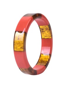 Nouveaux Bracelets Joncs en Résine Acrylique Géométrique de Qualité Supérieure, Motif Damier Coloré, Bijoux de Mode Unisexe, Cadeau pour Femme, Idéal pour les Fêtes - Product Image 3
