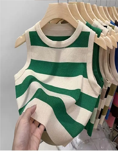 Débardeur Femmes Crop Tops Pour Femmes Sexy Voir À Travers O-cou Sans Manches Slim Crop Tops-Acheter Débardeurs Pour Femmes - Product Image 6