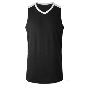 <b>Mens</b> Polyester <b>Basketball</b> Uniform Mesh Fabric Lightweight Breathable Quick Dry Sleeveless Sportswear Casual Athletic Game Outfit - Product Image 2