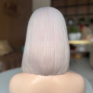 Perruques blondes ondulées en cheveux humains vietnamiens 100% naturels, avec baby hair fins - Product Image 3