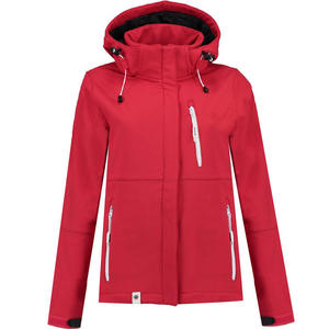 Veste Softshell confortable pour femmes, respirante, à capuche réglable, col montant, coupe moderne, coupe-vent, vêtements d'hiver exclusifs - Product Image 1